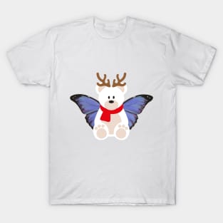 Polar Bear With Butterfly Wings T-Shirt